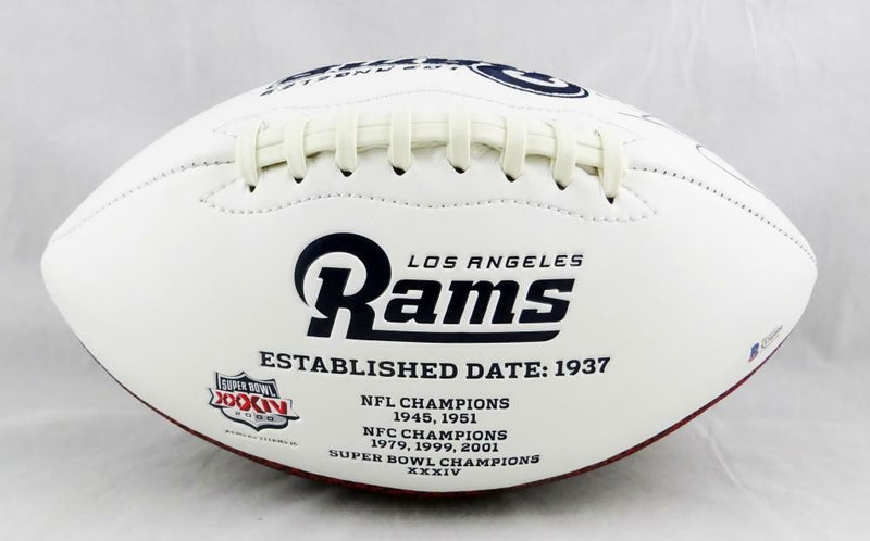 Robert Woods Autographed Los Angeles Rams Logo Football