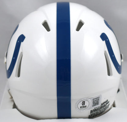 Edgerrin James Autographed Indianapolis Colts Black Mini Helmet