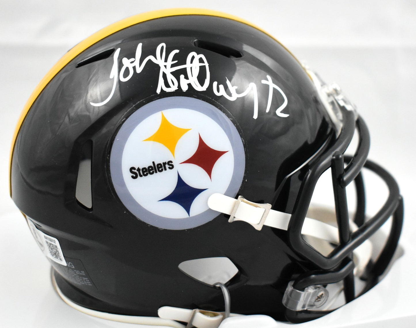 John Stallworth Signed Pittsburgh Steelers Speed Mini Helmet