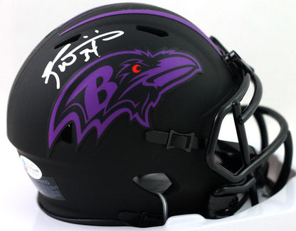 Ricky Williams Signed Baltimore Ravens Eclipse Mini Helmet