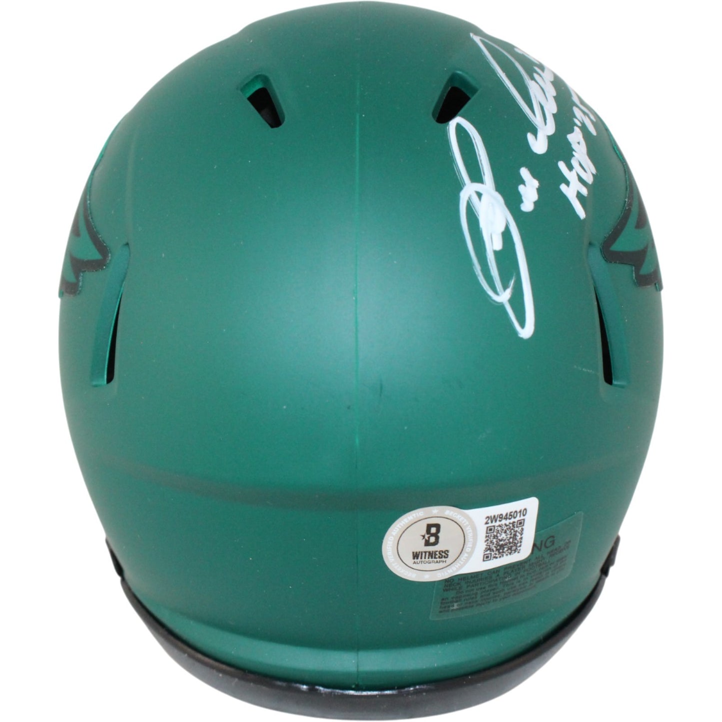Eric Allen Signed Philadelphia Eagles Rave Mini Helmet