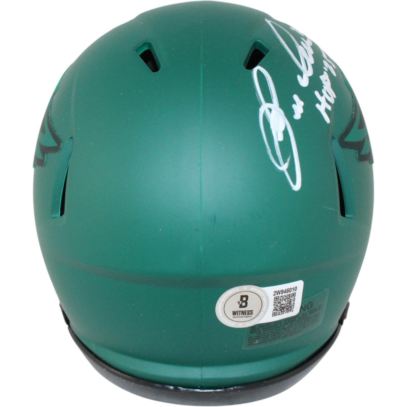 Eric Allen Signed Philadelphia Eagles Rave Mini Helmet