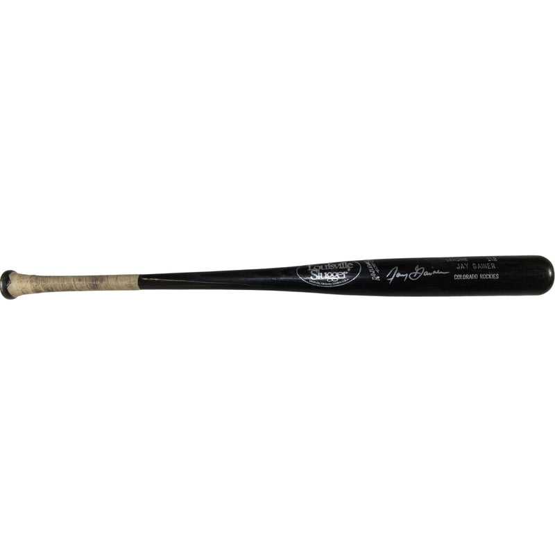 Jay Gainer Autographed Colorado Rockies Game Used Louisville Slugger Bat