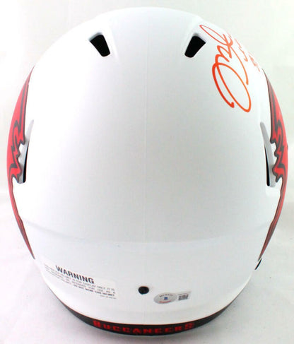 Mike Alstott Signed Tampa Bay Buccaneers Lunar Speed Full Size Helmet