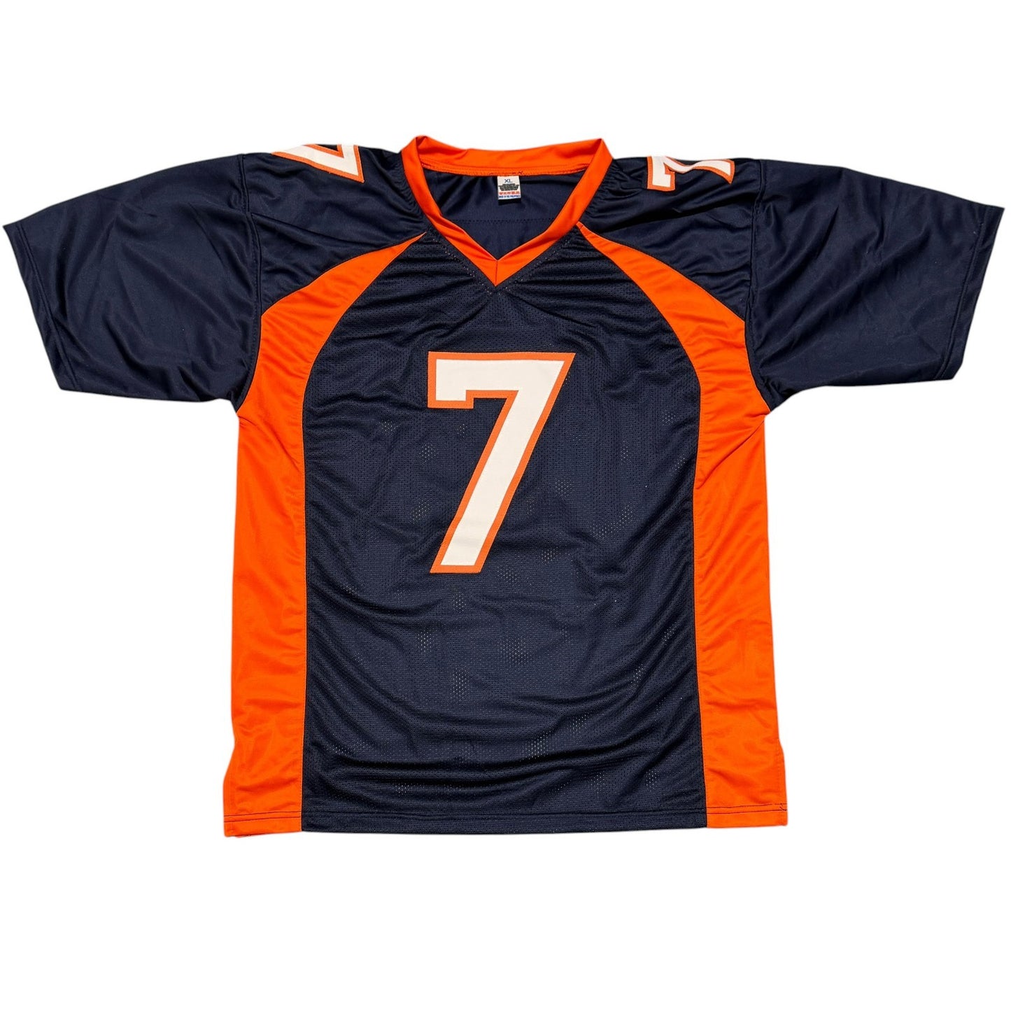 John Elway Denver Broncos Signed Custom Navy Jersey JSA COA
