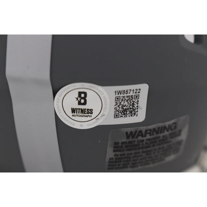 Michael Strahan New York Giants Slate Speed Mini Helmet (BAS)