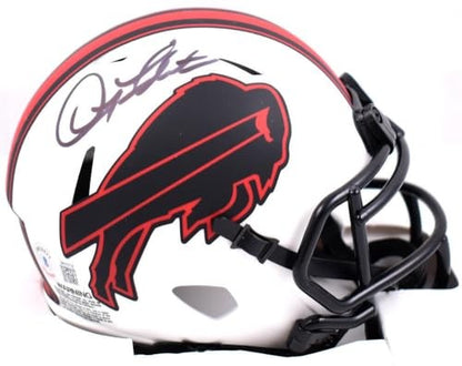 Doug Flutie Signed Buffalo Bills Lunar Speed Mini Helmet