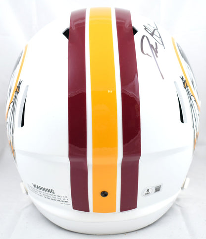 Deion Sanders Signed Washington Full Size Flat White Speed Helmet
