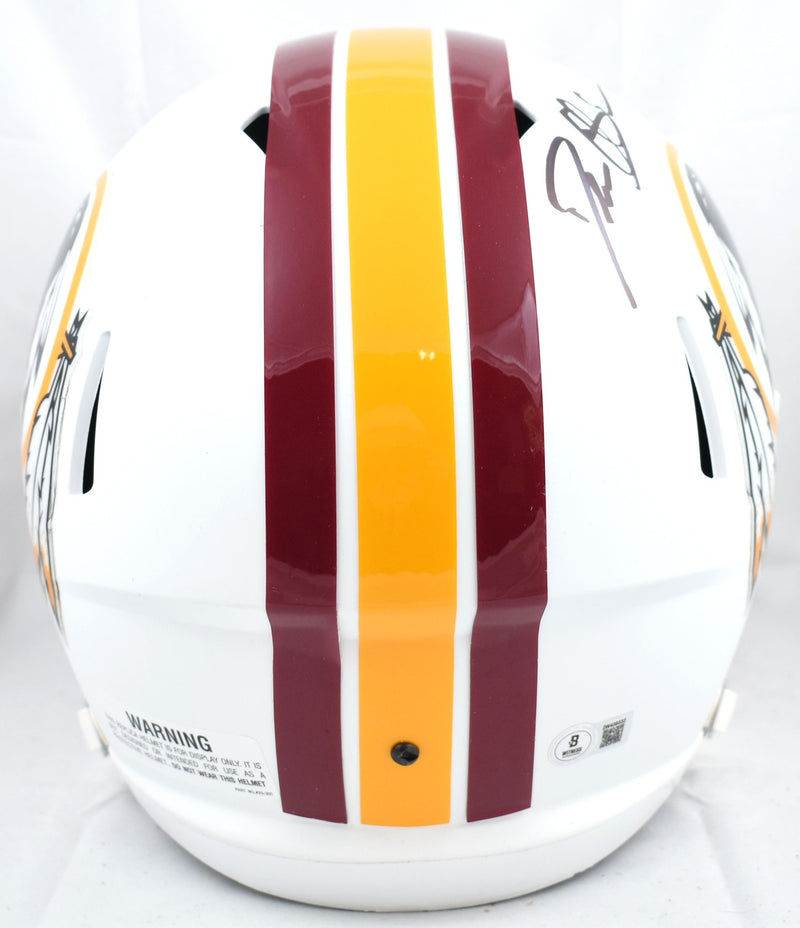 Deion Sanders Signed Washington Full Size Flat White Speed Helmet
