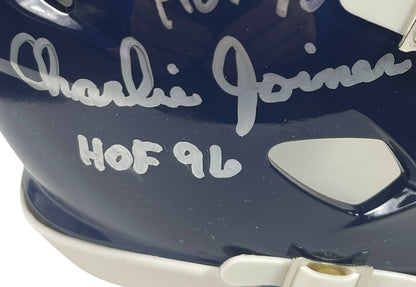 Kellen Winslow & Charlie Joiner Autographed Chargers Throwback Mini Helmet