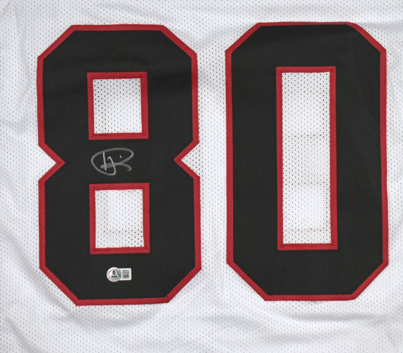 Andre Rison Signed White Custom Pro Style Jersey
