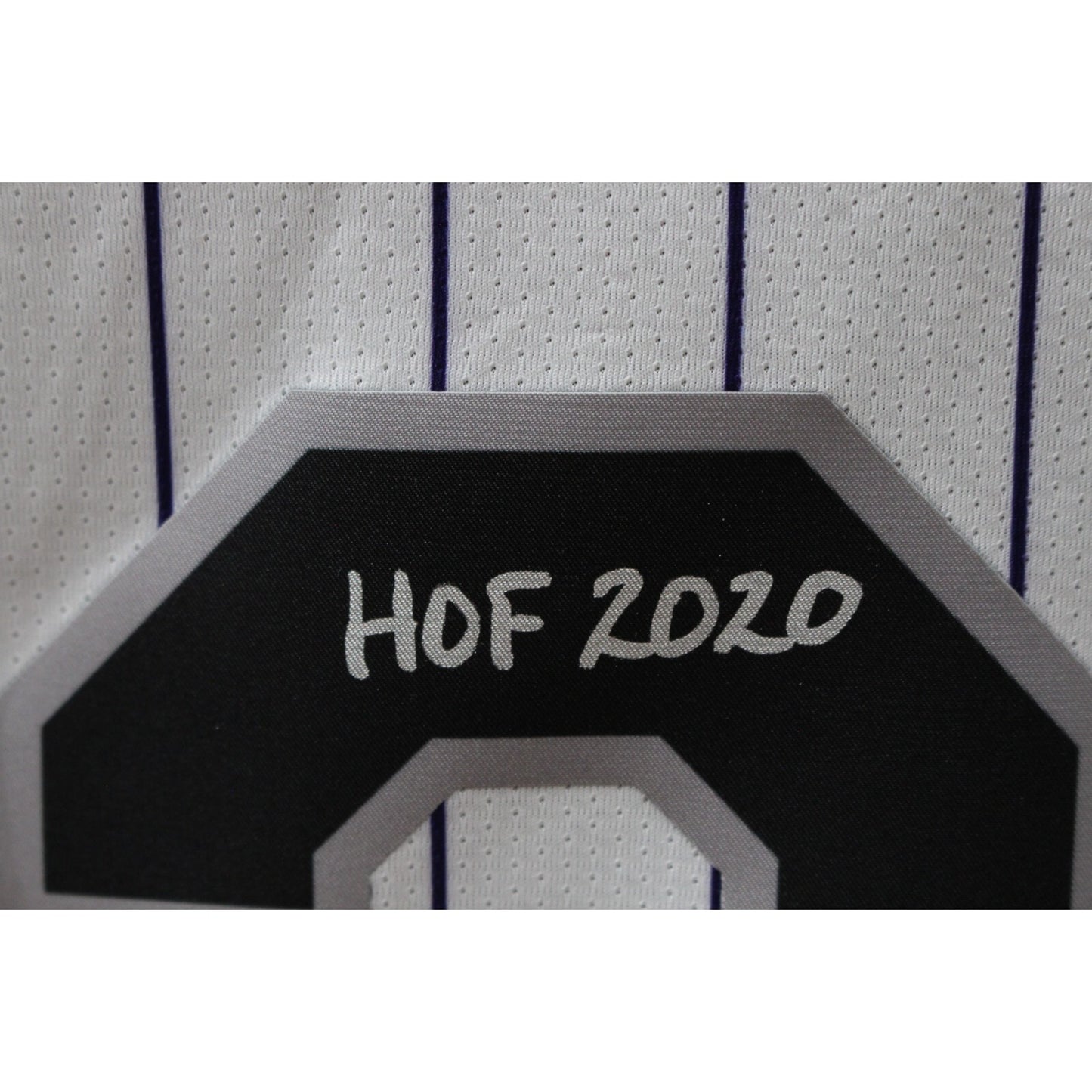 Larry Walker Autographed Colorado Rockies Nike Jersey "HOF"