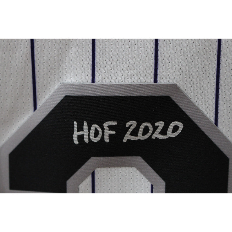 Larry Walker Autographed Colorado Rockies Nike Jersey "HOF"