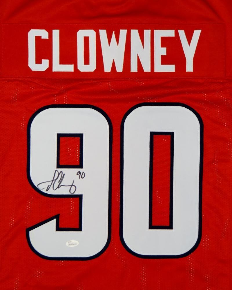 Jadeveon Clowney Autographed Red Custom Jersey