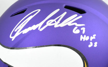 Jared Allen Signed Minnesota Vikings Full Size Speed Helmet with HOF Inscription