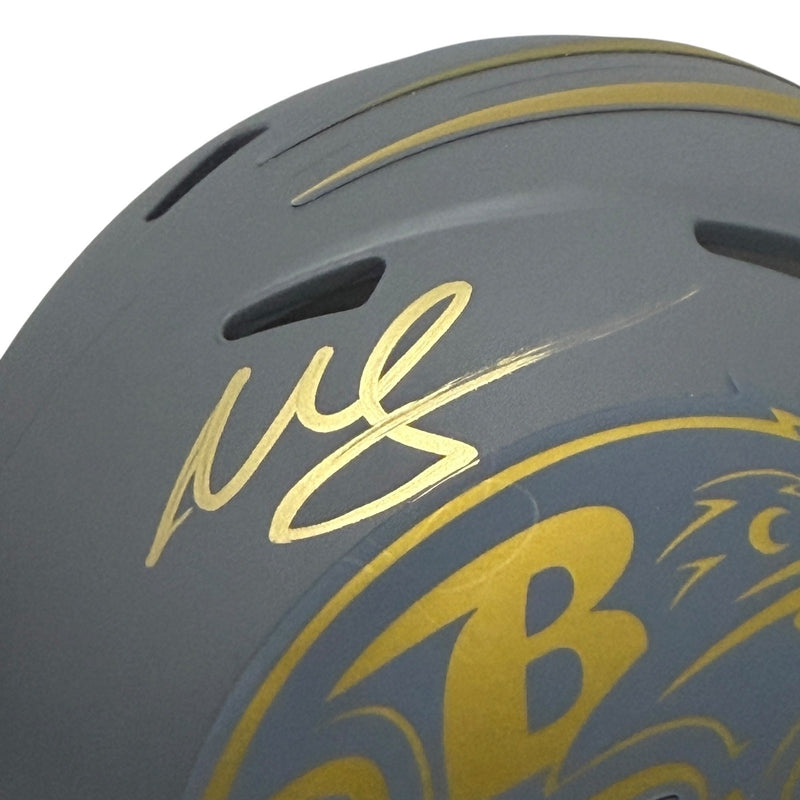 Willis McGahee Signed Baltimore Ravens Slate Alternate Mini Helmet