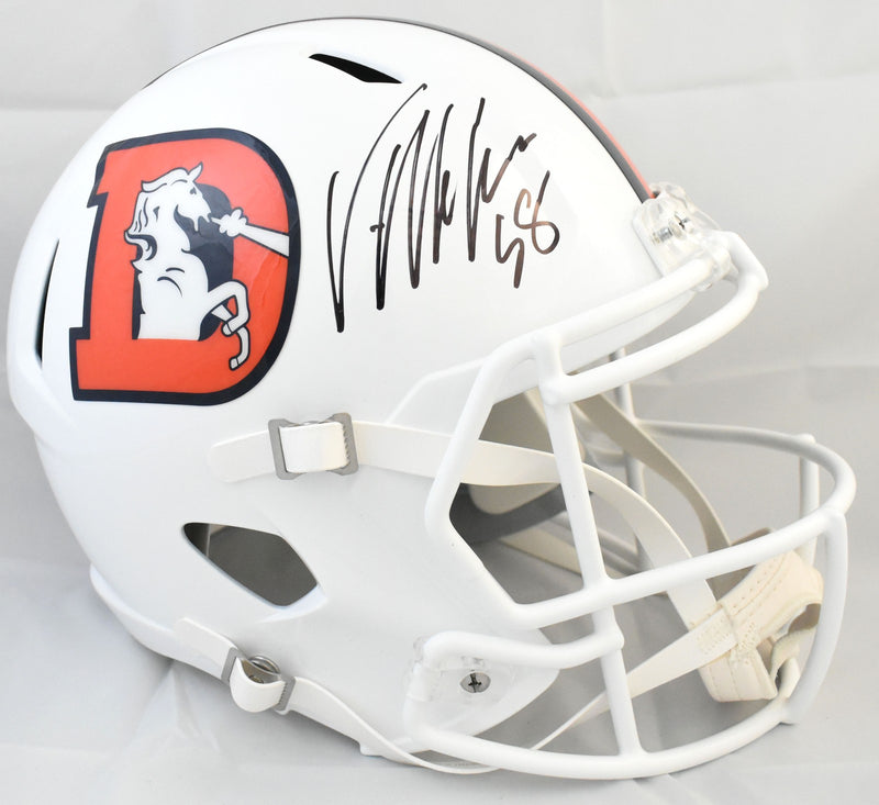 Von Miller Signed Denver Broncos Full Size Alternate Speed Helmet