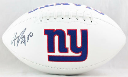 Jeremy Shockey Autographed New York Giants Black Logo Football