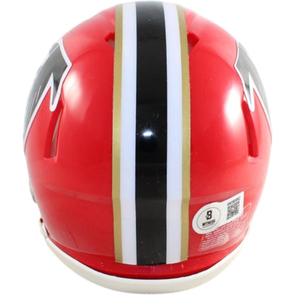 Bijan Robinson Signed Atlanta Falcons Throwback Mini Helmet