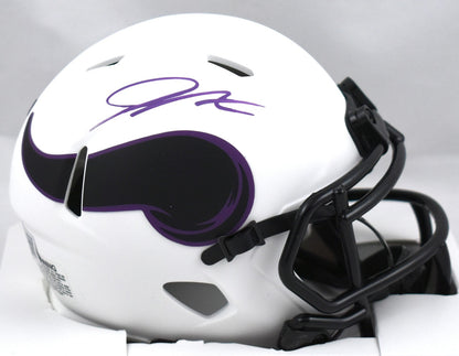 Jordan Addison Signed Minnesota Vikings Lunar Speed Mini Helmet