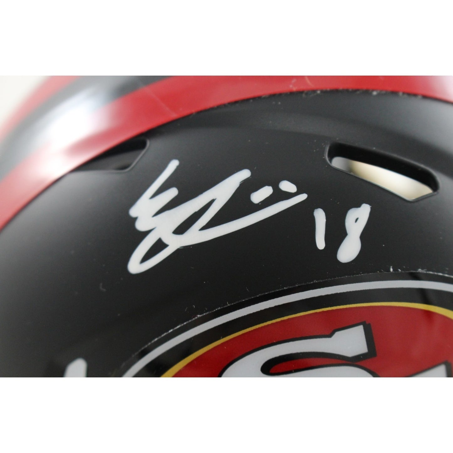 Eddie Pineiro Signed San Francisco 49ers Rivalries Mini Helmet