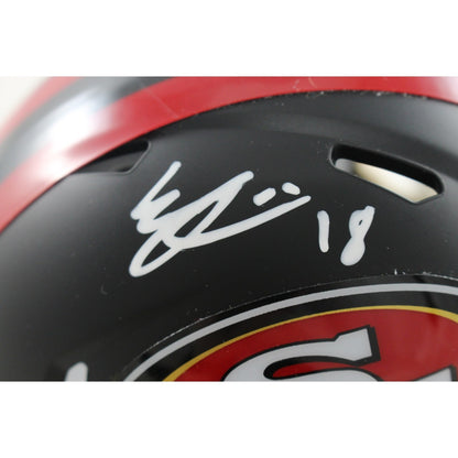 Eddie Pineiro Signed San Francisco 49ers Rivalries Mini Helmet
