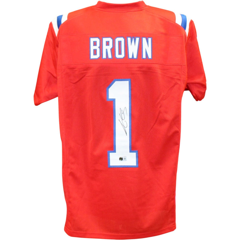 AJ Brown Autographed Red Pro Style Jersey