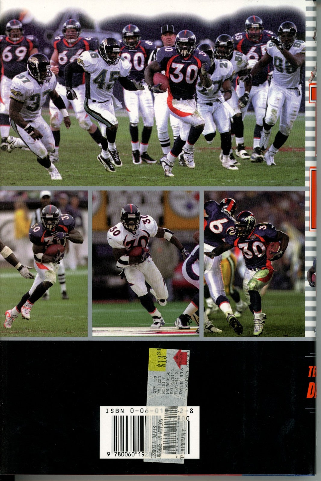 Terrell Davis & Adam Schefter Signed Denver Broncos Book