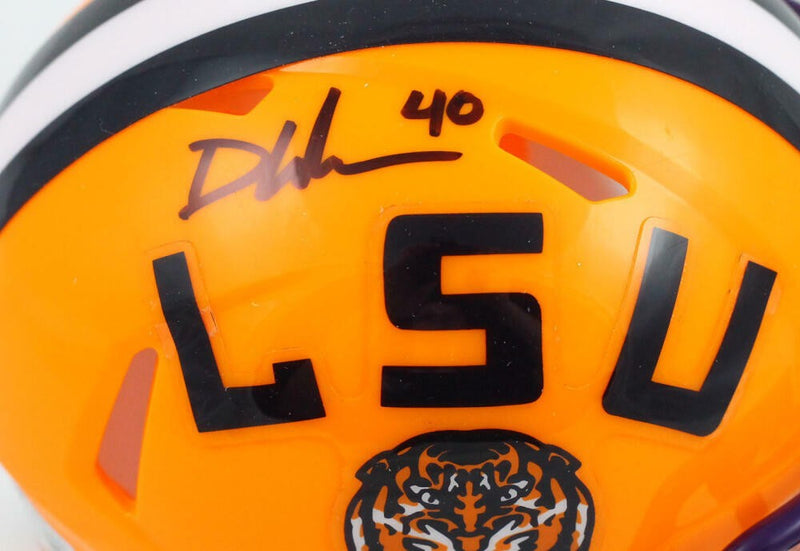 Devin White Signed LSU Tigers Speed Mini Helmet - Black