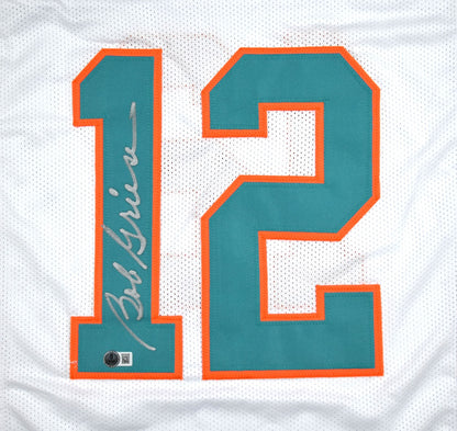 Bob Griese Signed Miami Dolphins White Custom Jersey