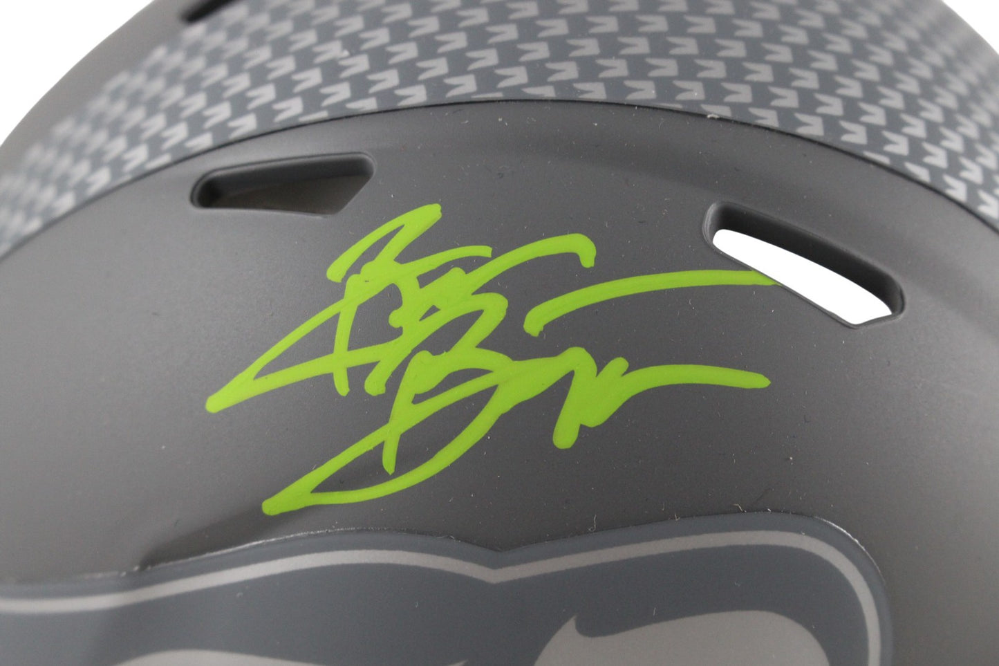 Brian Bosworth Seattle Seahawks Signed Slate Mini Helmet (Beckett)
