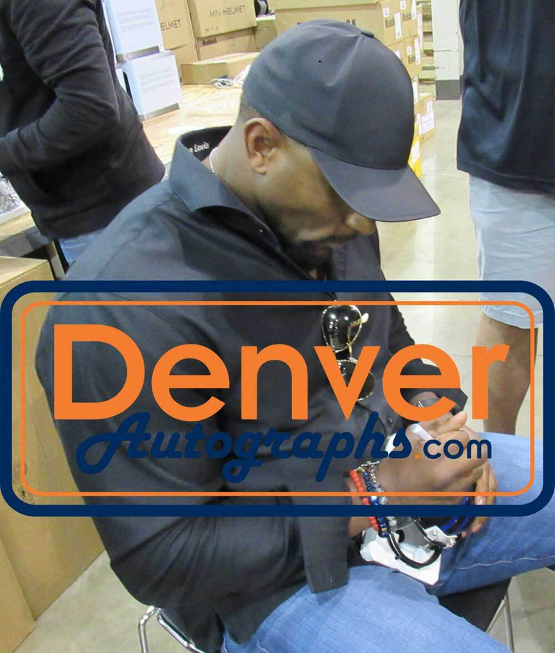Ray Lewis Autographed Baltimore Ravens VSR4 Mini Helmet (BAS)