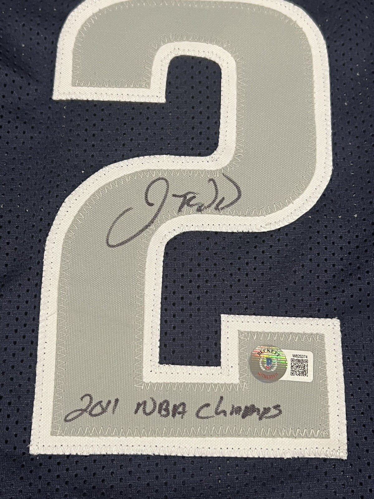 Jason Kidd Dallas Mavericks Signed Custom Jersey (2011 NBA Champs Inscr)
