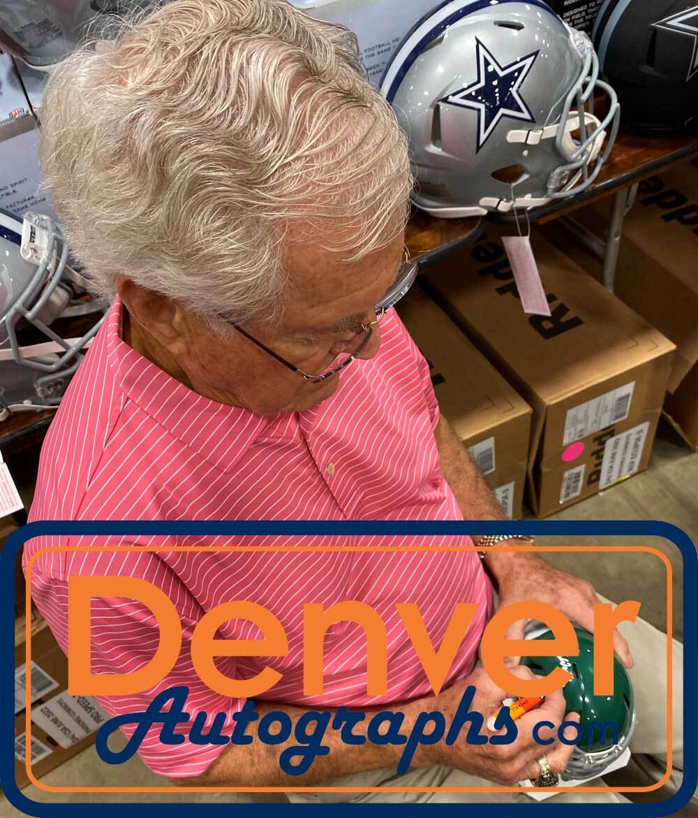 Dick Vermiel Signed Philadelphia Eagles HOF Inscribed Mini Helmet (Beckett)