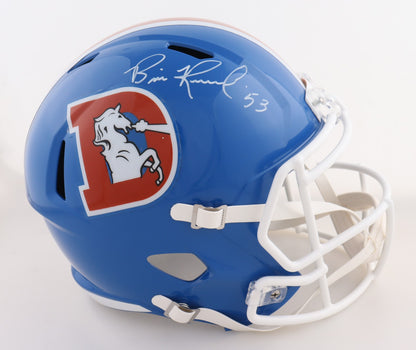 Bill Romanowski Signed Denver Broncos Throwback Full Size Replica Helmet