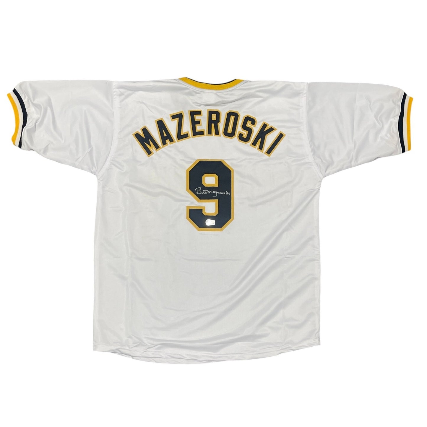 Bill Mazeroski Signed Pittsburgh Pirates Custom Jersey Beckett BAS COA
