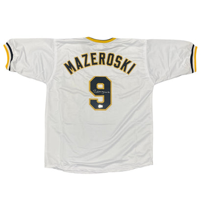 Bill Mazeroski Signed Pittsburgh Pirates Custom Jersey Beckett BAS COA
