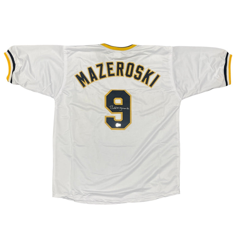 Bill Mazeroski Signed Pittsburgh Pirates Custom Jersey Beckett BAS COA