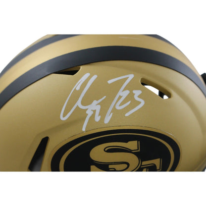 Christian McCaffrey Signed San Francisco 49ers Rave Mini Helmet