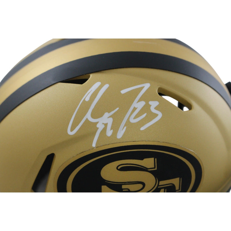 Christian McCaffrey Signed San Francisco 49ers Rave Mini Helmet