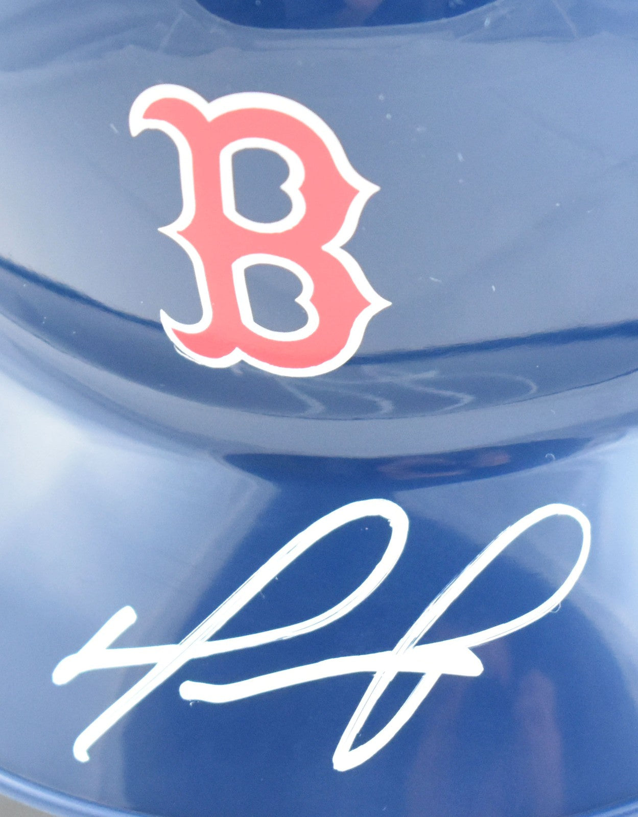 David Ortiz Signed Boston Red Sox White Mini Helmet
