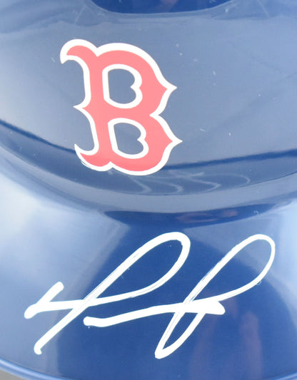David Ortiz Signed Boston Red Sox White Mini Helmet