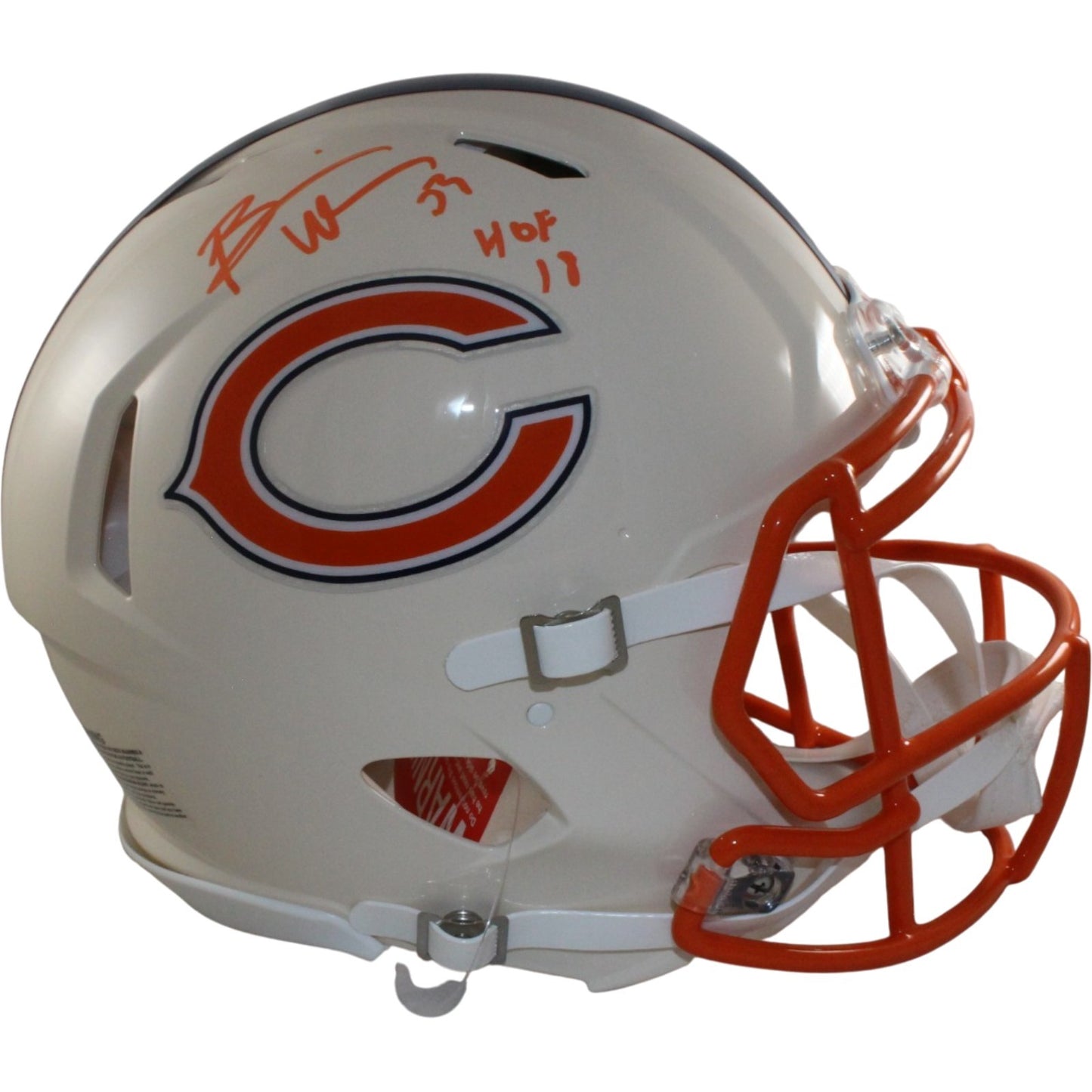 Brian Urlacher Chicago Bears Authentic Retro Full Size Helmet (JSA COA)