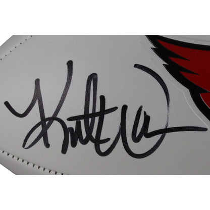 Kurt Warner Autographed Arizona Cardinals Logo Football (HOF Inscription)