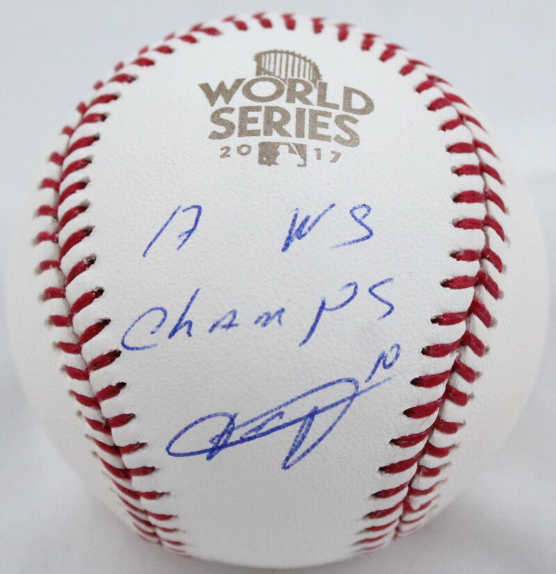 Yuli Gurriel Autographed 2017 World Series Official Baseball