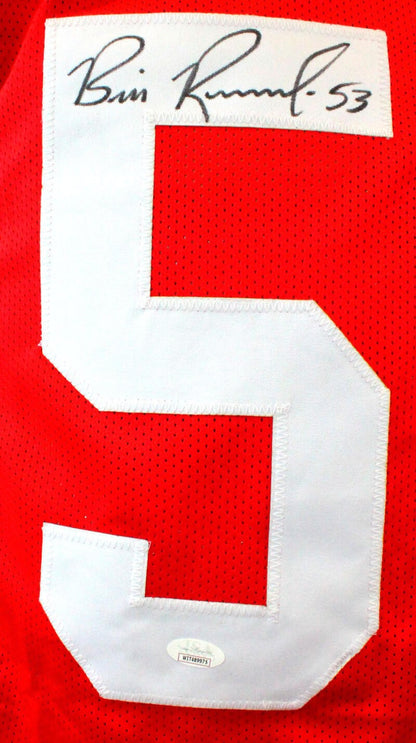 Bill Romanowski Signed Red Custom Pro Style Jersey