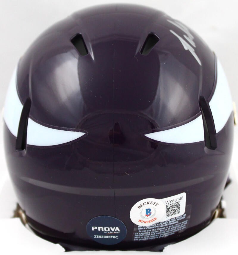Randall Cunningham Signed Minnesota Vikings Throwback Speed Mini Helmet