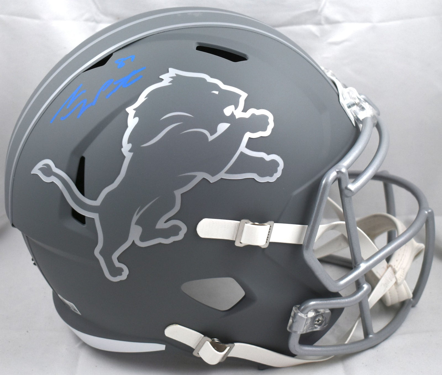 Sam LaPorta Signed Detroit Lions Slate Speed Full Size Helmet
