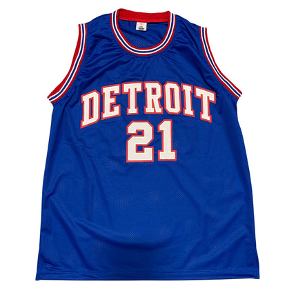 Dave Bing Signed Detroit Pistons Custom Basketball Jersey (HOF 90)