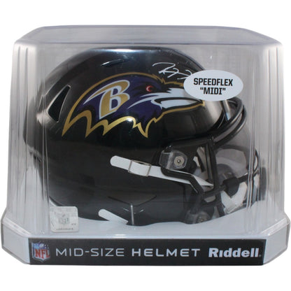 Ray Lewis Signed Baltimore Ravens Mid-Size Midi Helmet